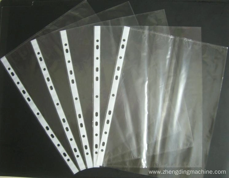 Double line sheet protector making machine